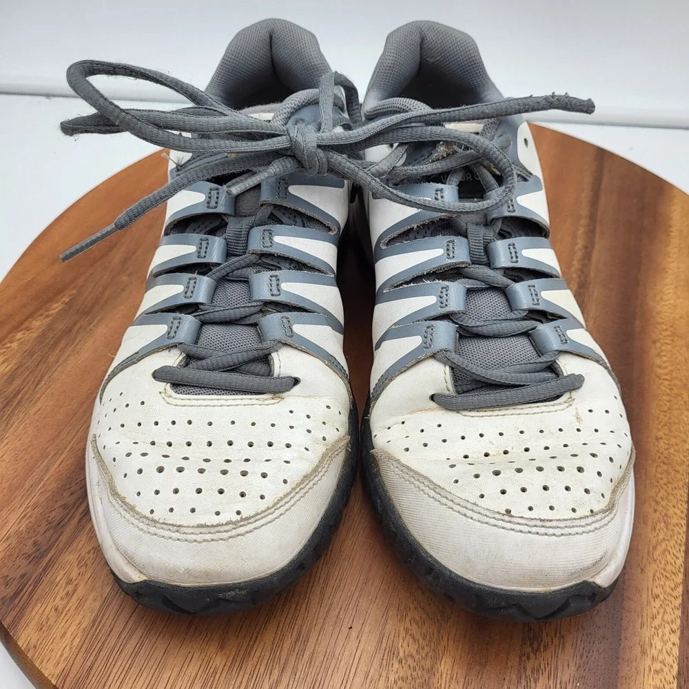 Nike Vapor Court Running Shoes Womens Size 8 631713-100 White Gray Trainers‎